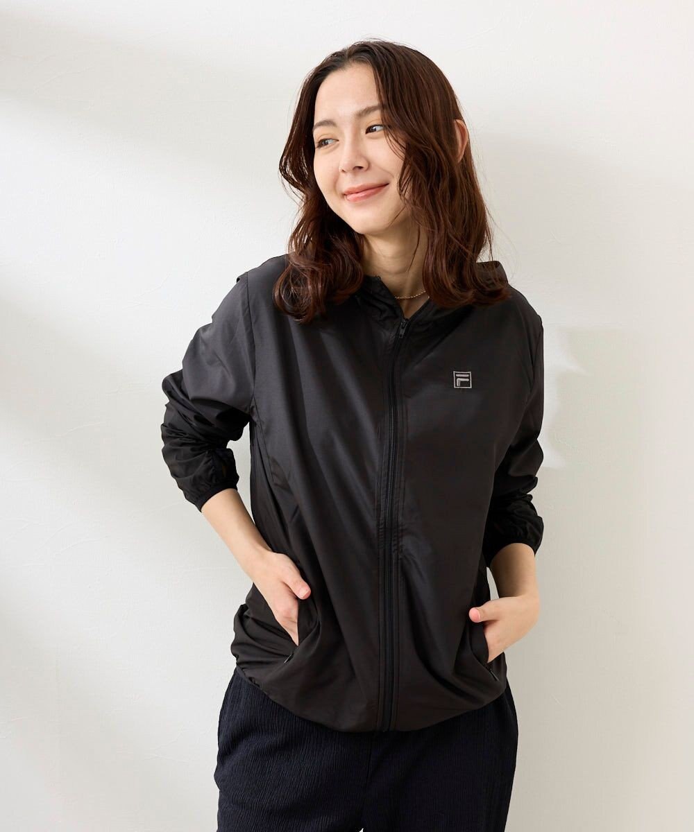 OP／FILA 【FILA】ラッシュガードフルジップ 軽量布帛パーカー 