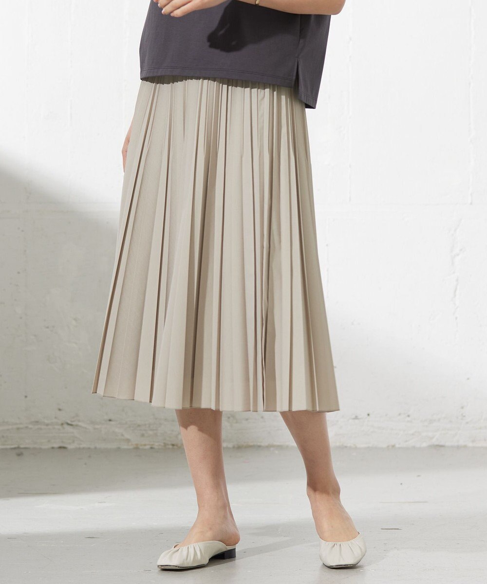 J.PRESS LADIES 【洗える】50Sブロード プリーツ スカート 
