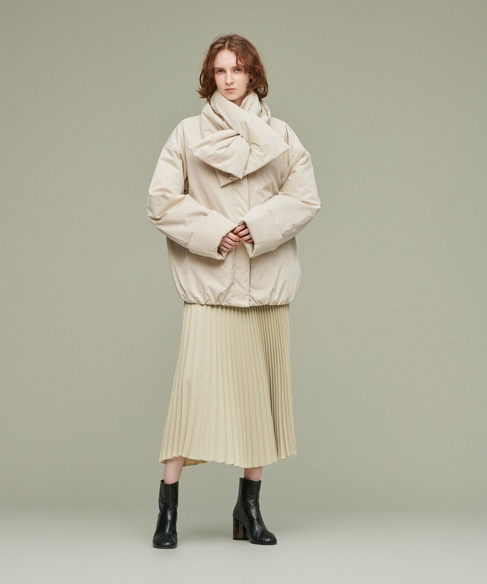 【uncrave WHITE】マットパディング ショートコート　ブラック uncrave WHITE マットパディング ショートコート