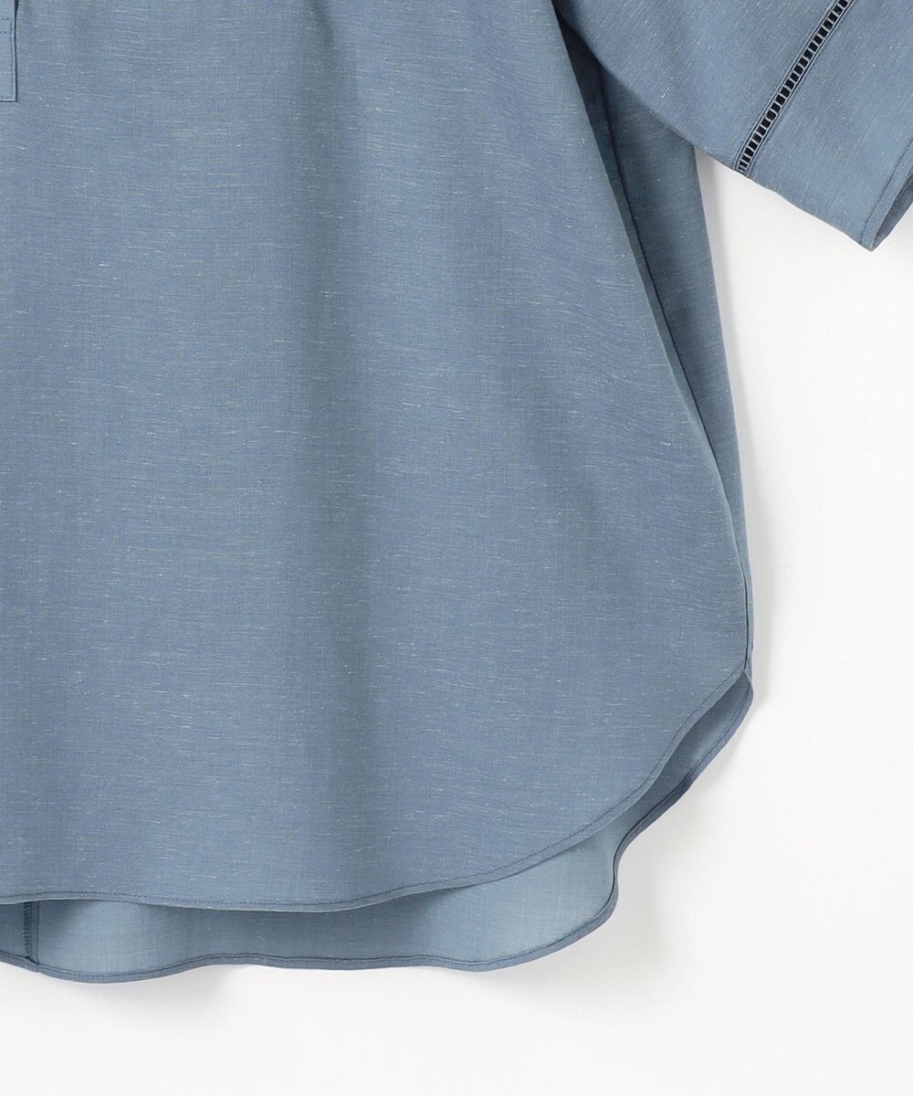 自由区 ナチュラルリネン ブラウス 