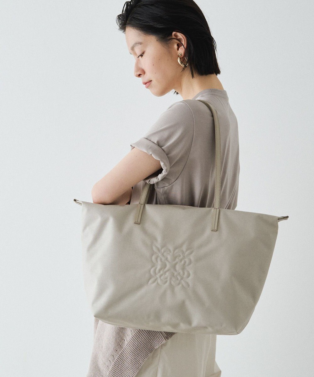 russet ＜390g/撥水性あり＞天ファスナー付きコーデュラナイロントートバッグ(CE-1560) 