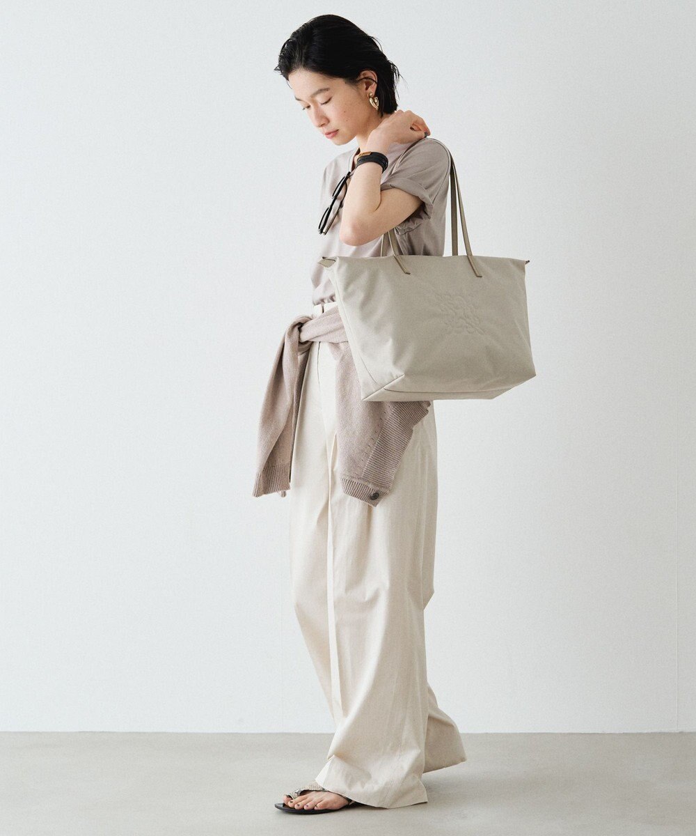 russet ＜390g/撥水性あり＞天ファスナー付きコーデュラナイロントートバッグ(CE-1560) 