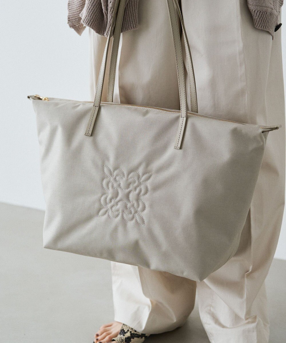 russet ＜390g/撥水性あり＞天ファスナー付きコーデュラナイロントートバッグ(CE-1560) 