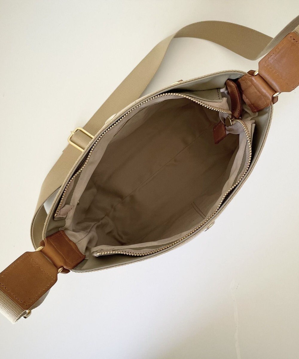 Hekhèr Le Style de Vie 新色追加【日本製】PUコートコットンキャンバス ショルダーバッグ 