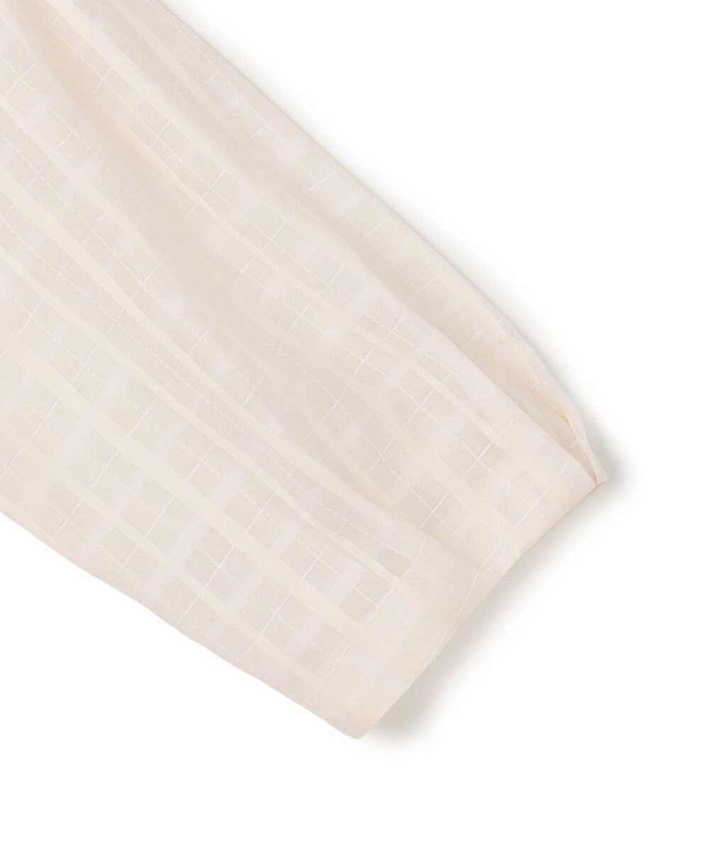 23区 【先行予約】シャドーシアーチェック 2WAY ブラウス 