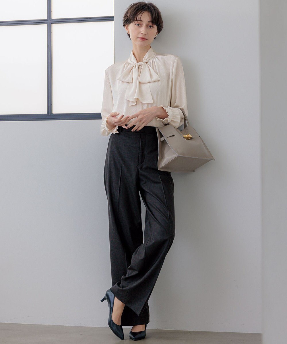 23区 【セットアップ対応】ラフィーネウール ワイドパンツ 