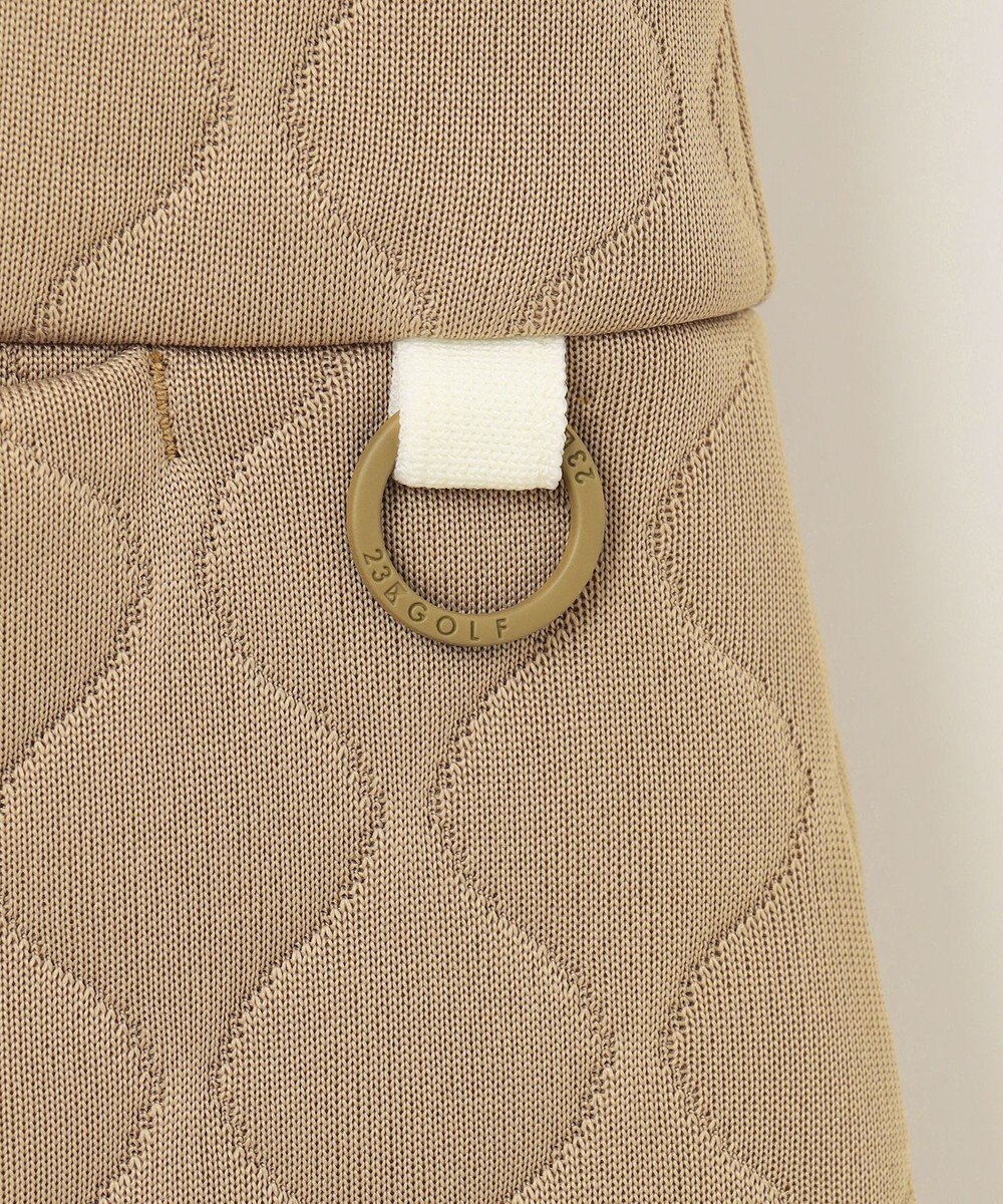 23区GOLF 【WOMEN】フェイクファー×キルト ワンピース 1枚で暖かい寒い日の防寒アイテムに◎ 