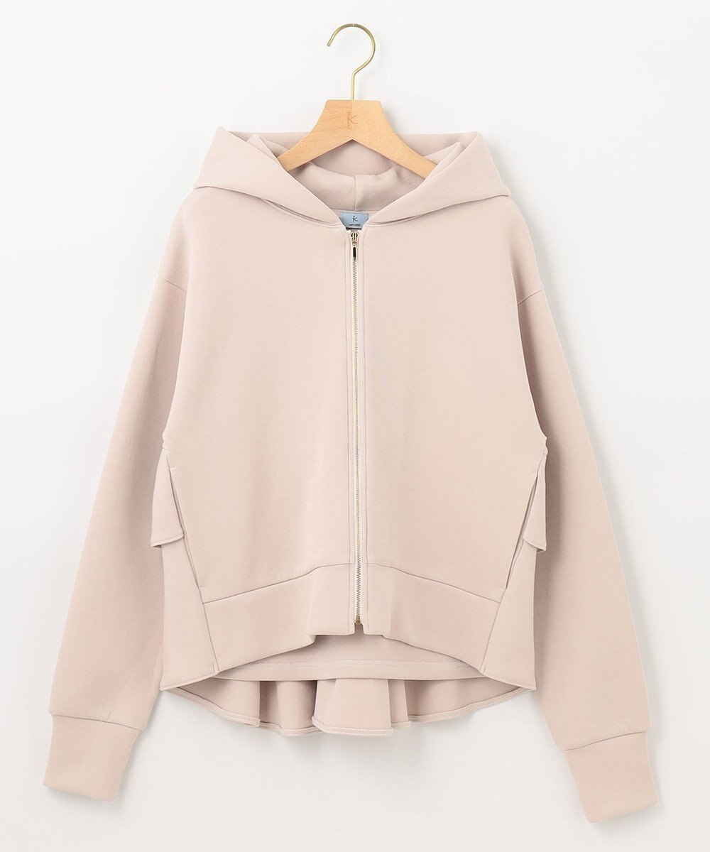 組曲 【人気商品入荷！】ダンボールジャージーバックフリル パーカー 