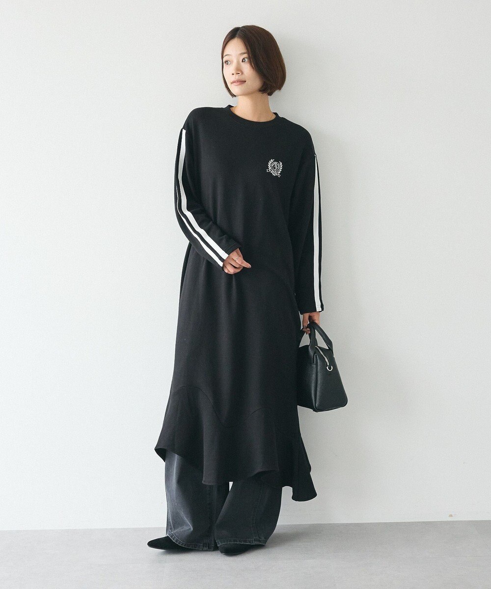 CRAFT STANDARD BOUTIQUE ライン入り裾フリルワンピース 