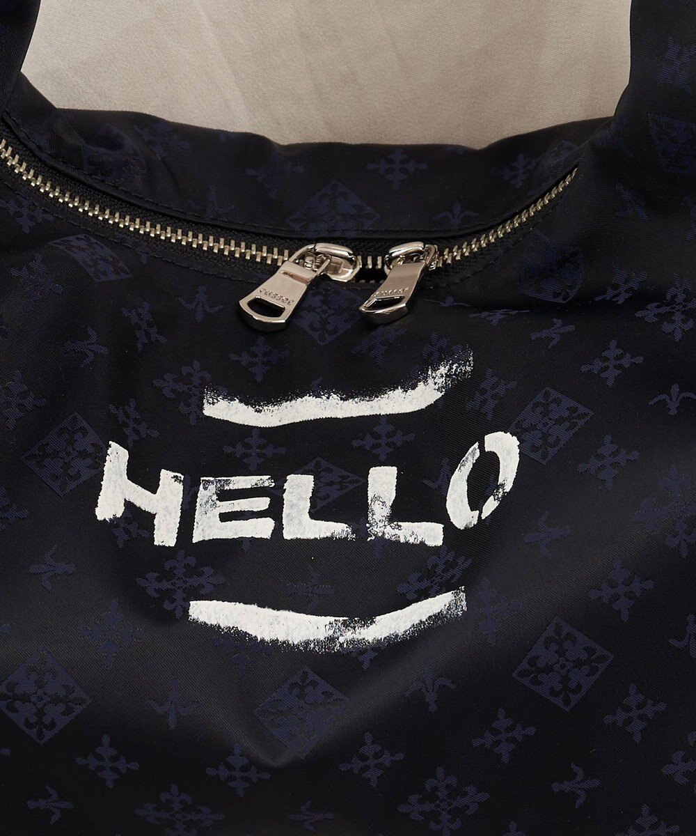 russet ステンシル風プリント ナイロン2WAYミニショルダーバッグ(SF-270) 