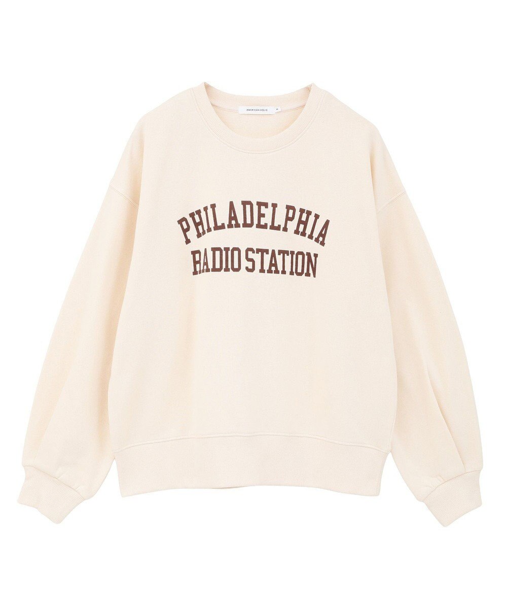 AMERICAN HOLIC カレッジロゴ裏起毛プルオーバー 