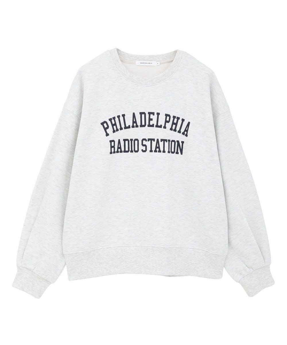 AMERICAN HOLIC カレッジロゴ裏起毛プルオーバー 