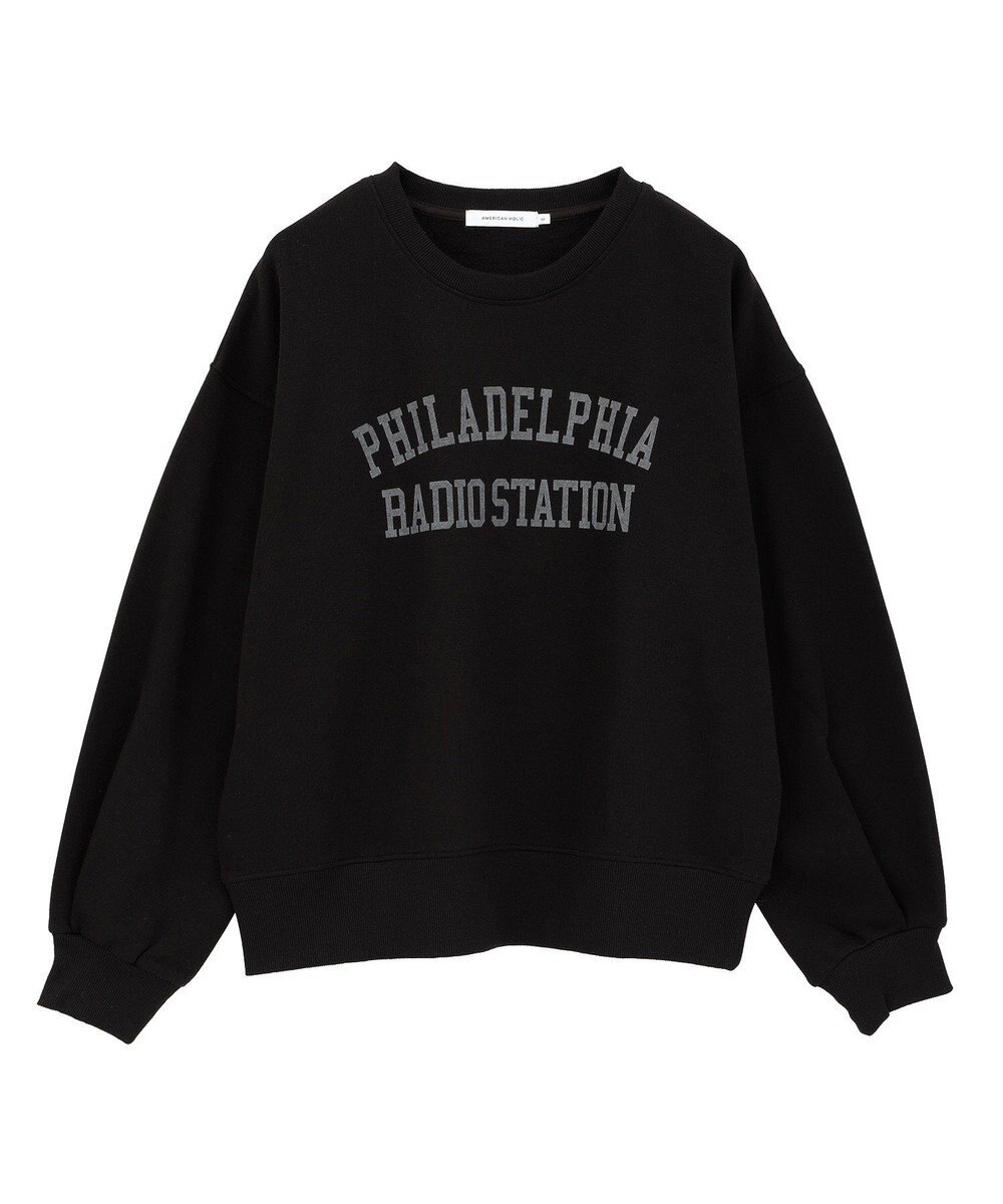 AMERICAN HOLIC カレッジロゴ裏起毛プルオーバー 