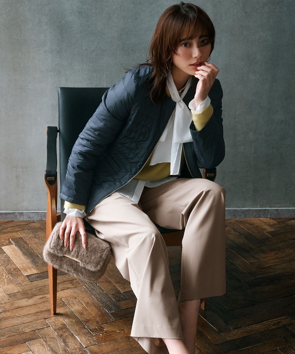 自由区 【洗える】リバーシブルライトダウン ジャケット 