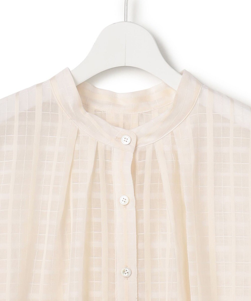 23区 【先行予約】シャドーシアーチェック 2WAY ブラウス 