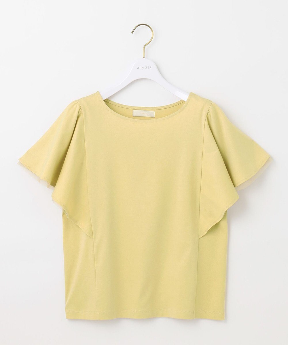 ANY SIS 【接触冷感】360°好印象フリルスリーブ カットソー 