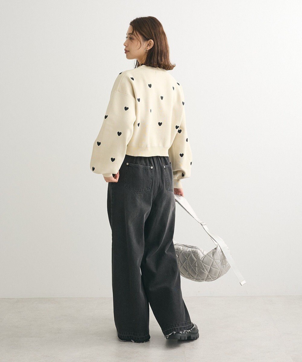 Green Parks ・ｓｗｉｎｇ　ｂｙ　ハート刺繍ニット 