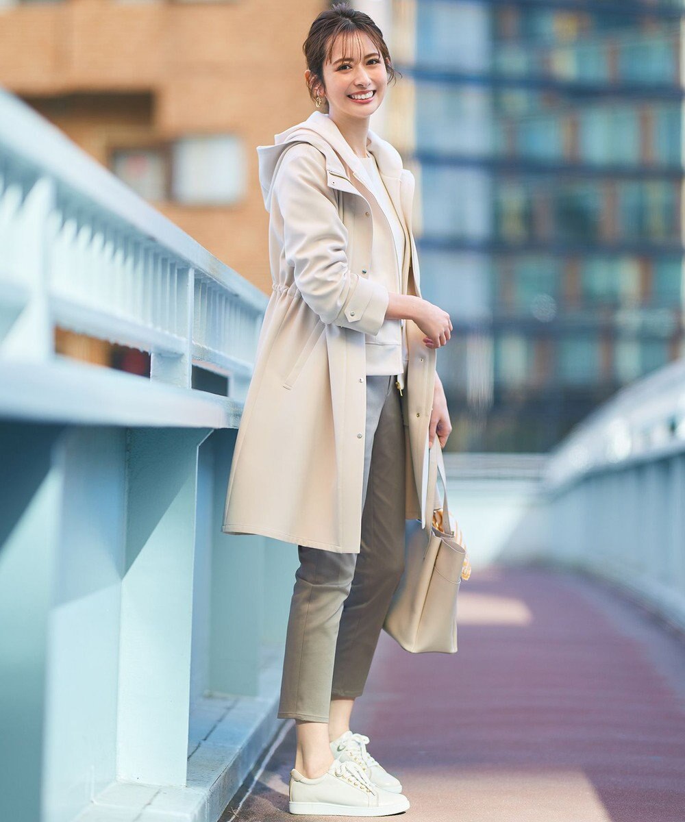 ANY SIS 【洗える】フーデットロング コート 