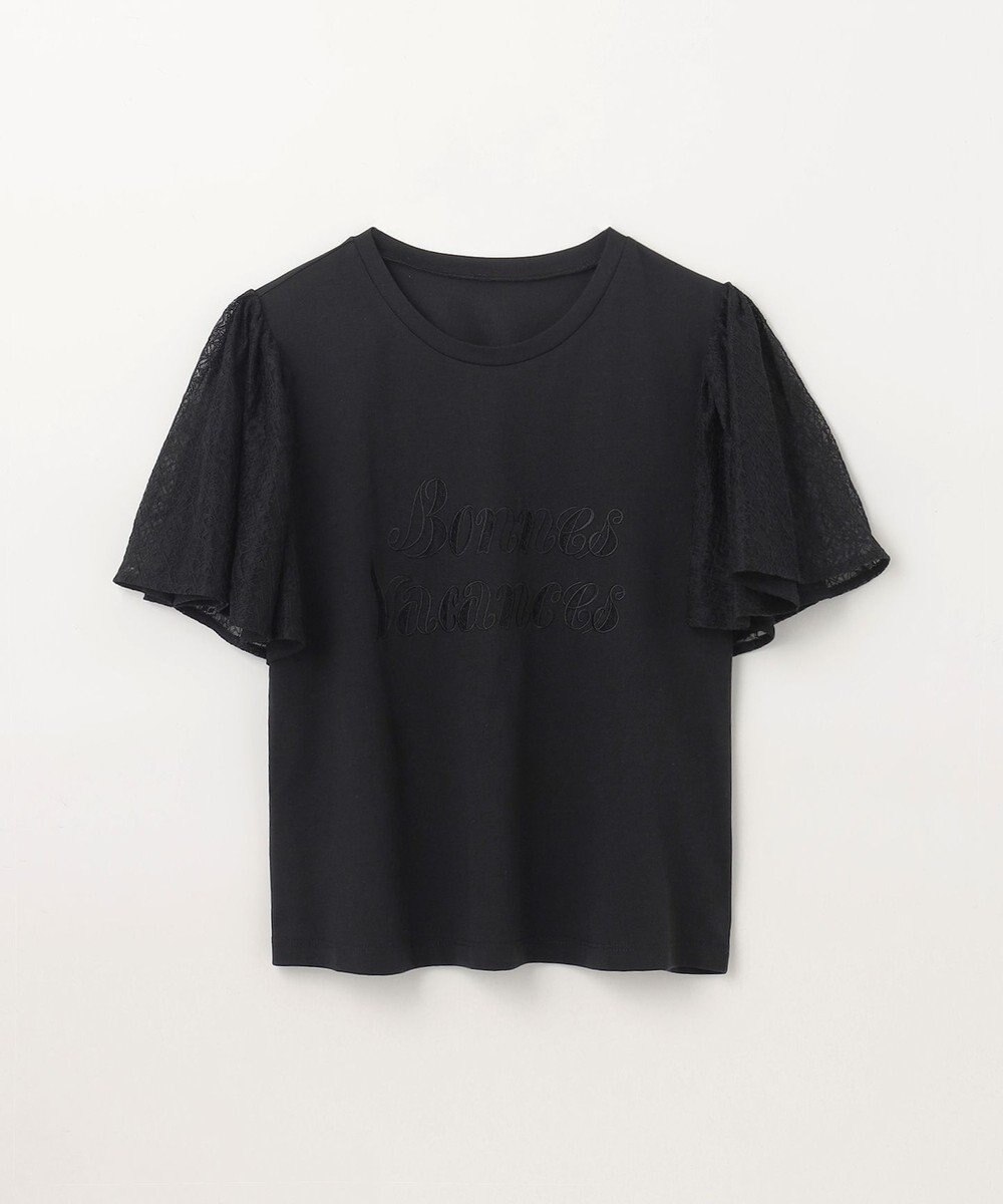 GRACE CONTINENTAL レースロゴTシャツ 