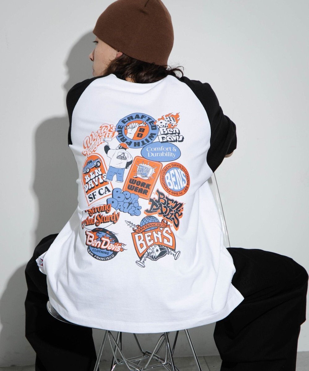 WEGO 【ユニセックス着用ITEM】別注ベンデイビスラグランT 