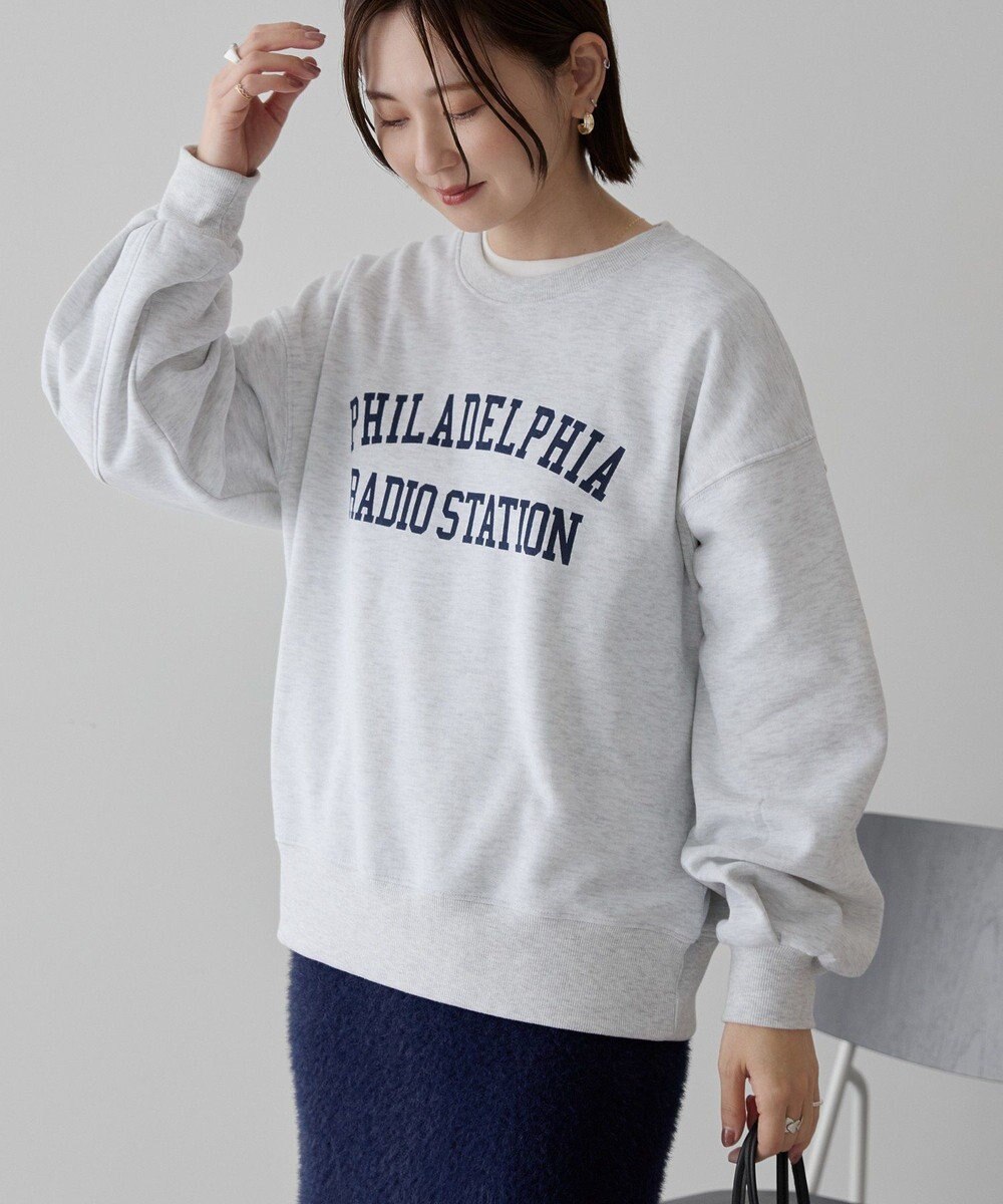 AMERICAN HOLIC カレッジロゴ裏起毛プルオーバー 