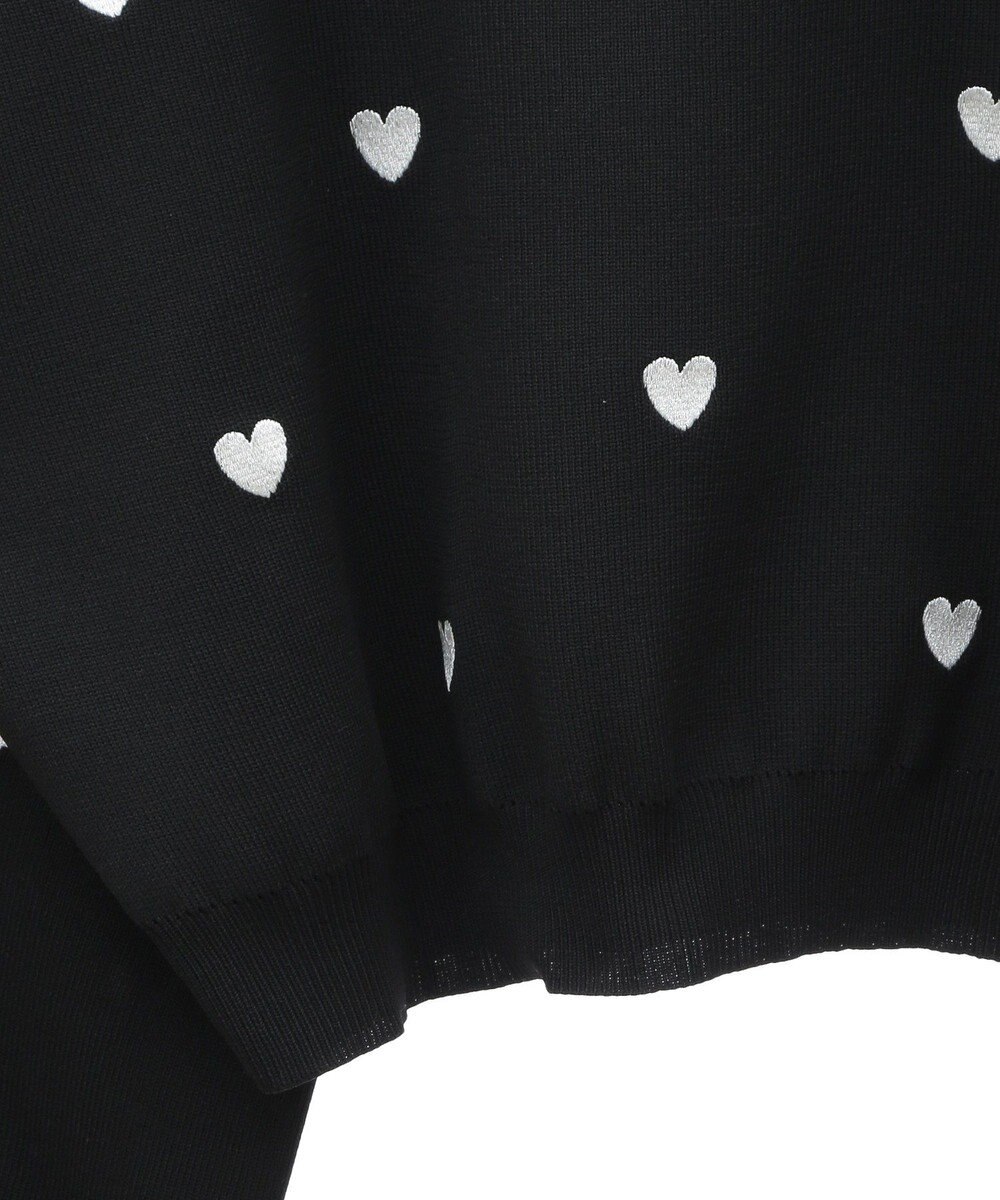 Green Parks ・ｓｗｉｎｇ　ｂｙ　ハート刺繍ニット 