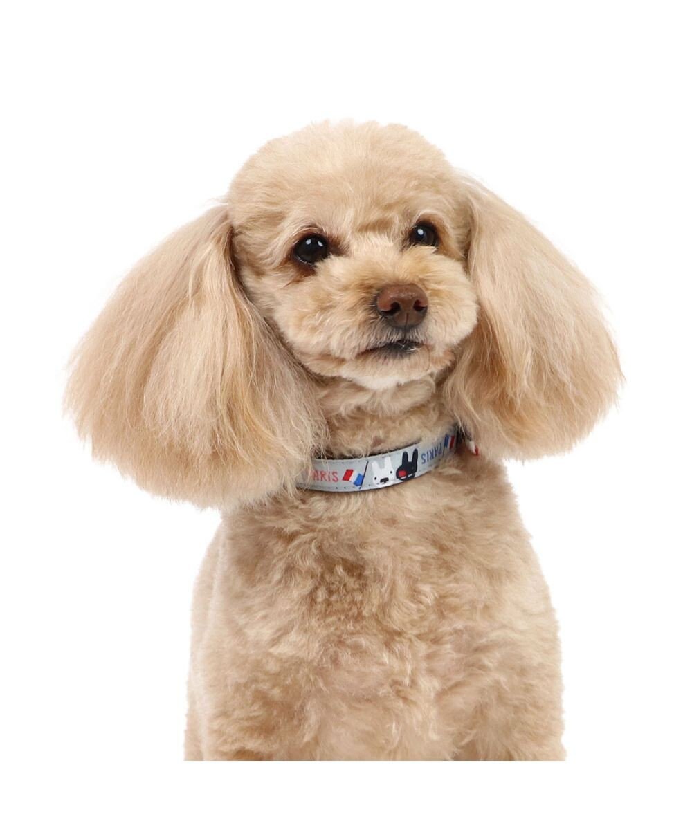 PET PARADISE リサとガスパール リボン付き首輪 《パリ柄》 Ｓ 小型犬 