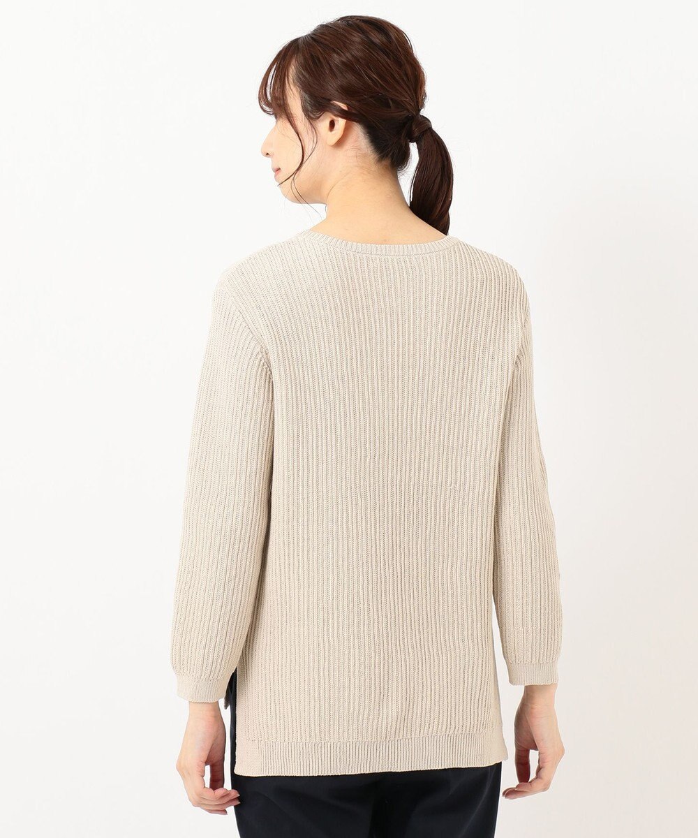 J.PRESS LADIES L 【洗える】コットン地柄 ニット 