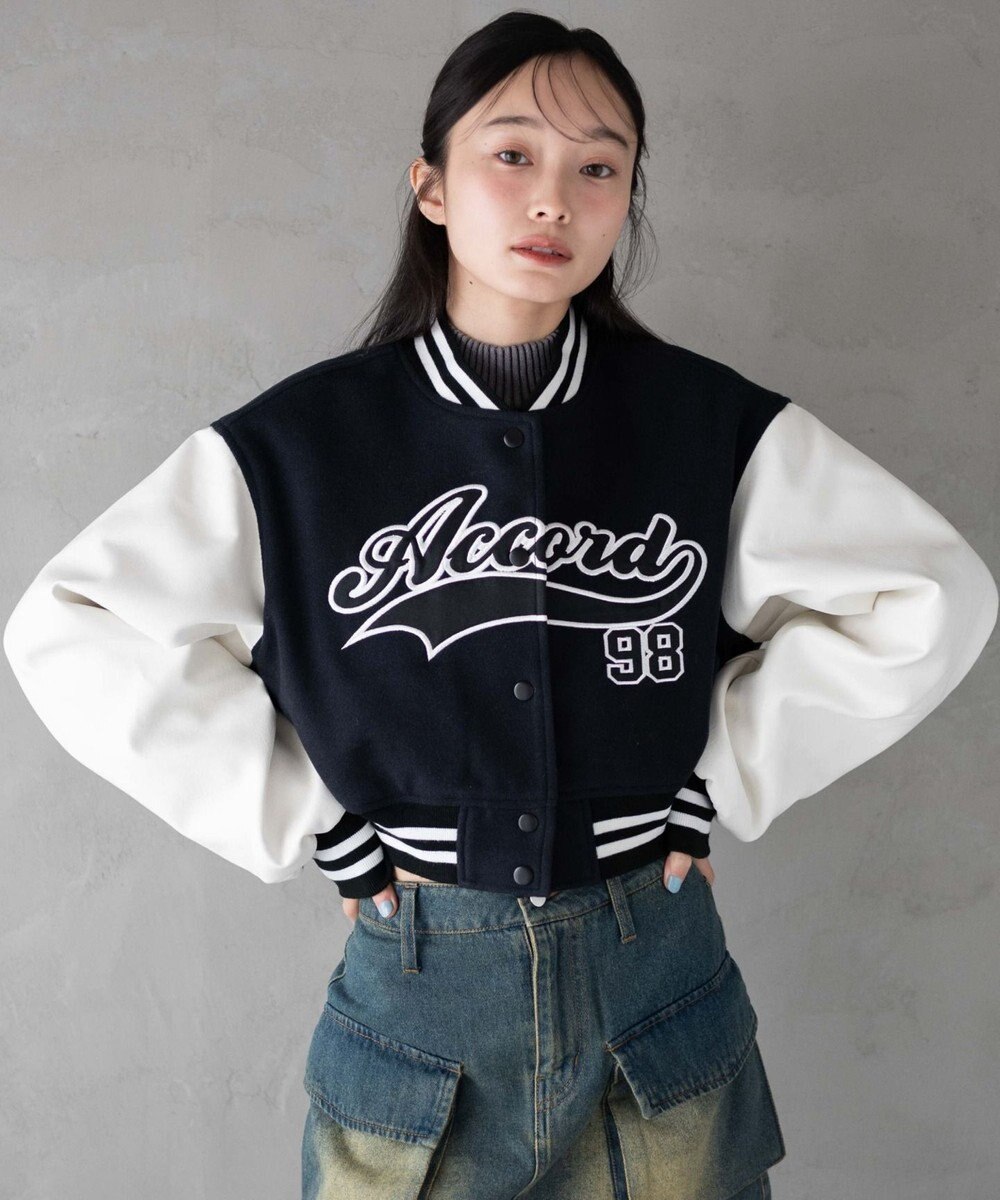 WEGO スタジアムロゴショートスタジャン 