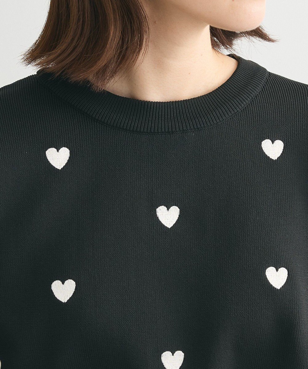 Green Parks ・ｓｗｉｎｇ　ｂｙ　ハート刺繍ニット 