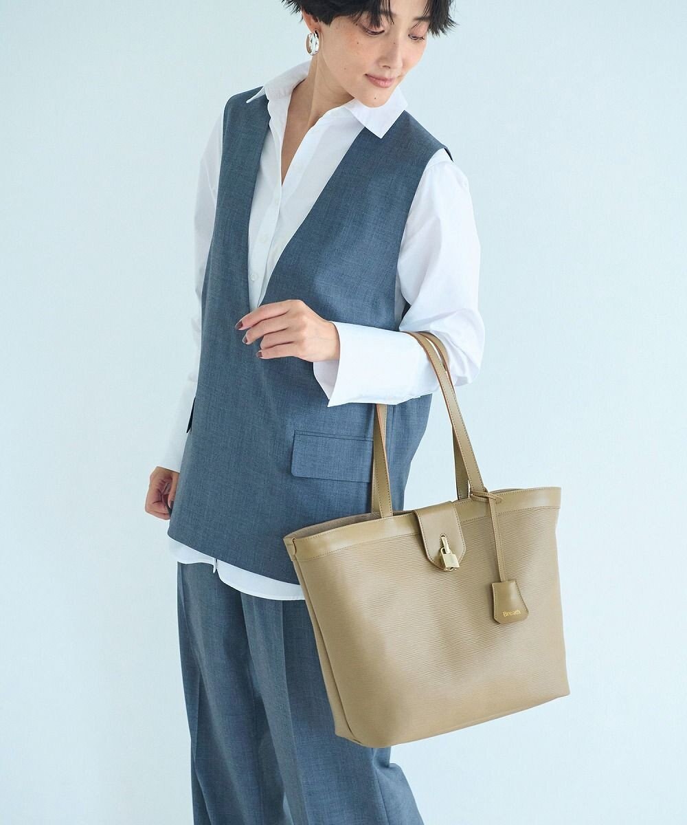 TOPKAPI 【Breath TOPKAPI】RIPPLE LOCK  リプルロック レザーコンビ トート バッグ 