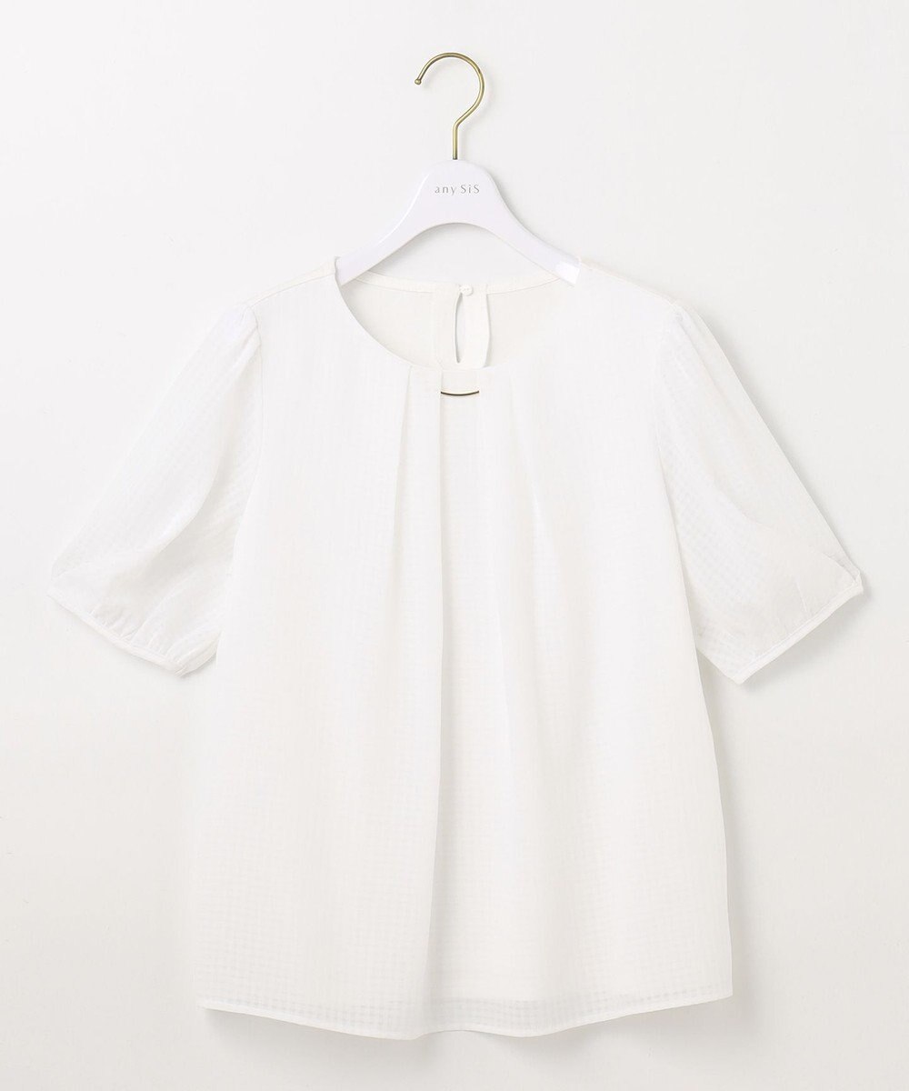 ANY SIS 【吸水速乾・UVケア・接触冷感】コンフォートジャージー ブラウス 