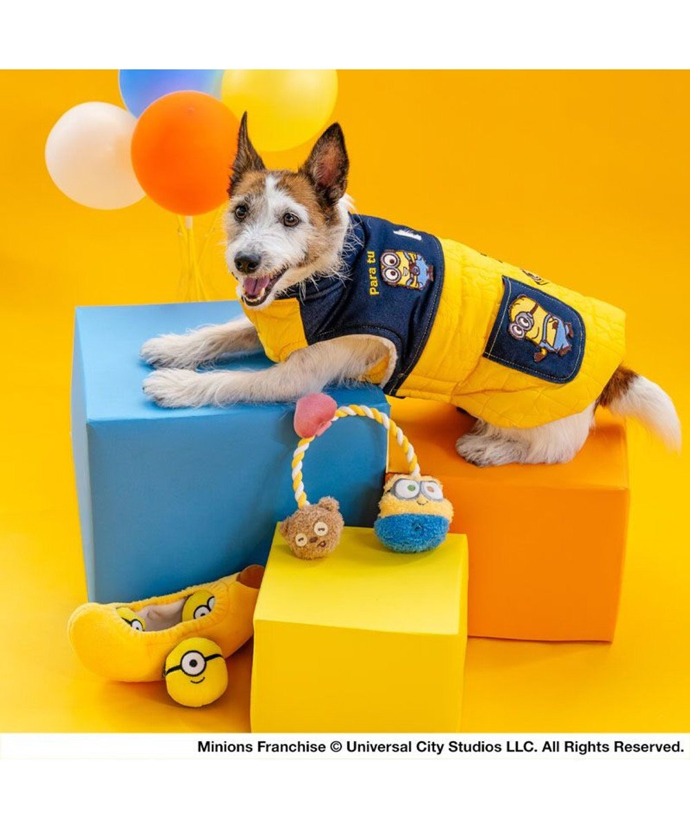 PET PARADISE ミニオン ボブ 遠赤外線 脇開き ベスト 小型犬 