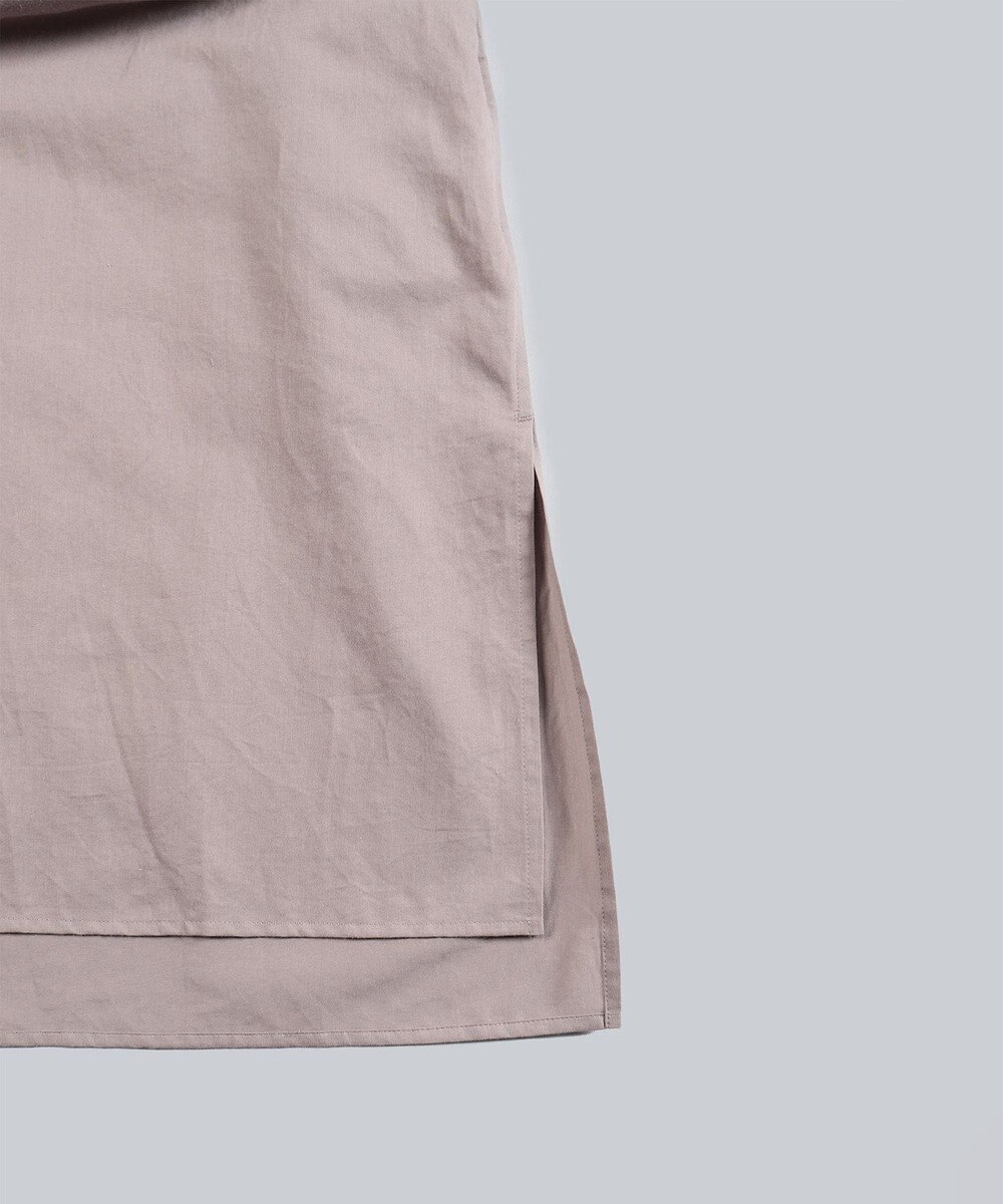 WHITE MAILS 【WOMEN】COTTON PAPER SOFT TWILL ワイドスリーブドレス 