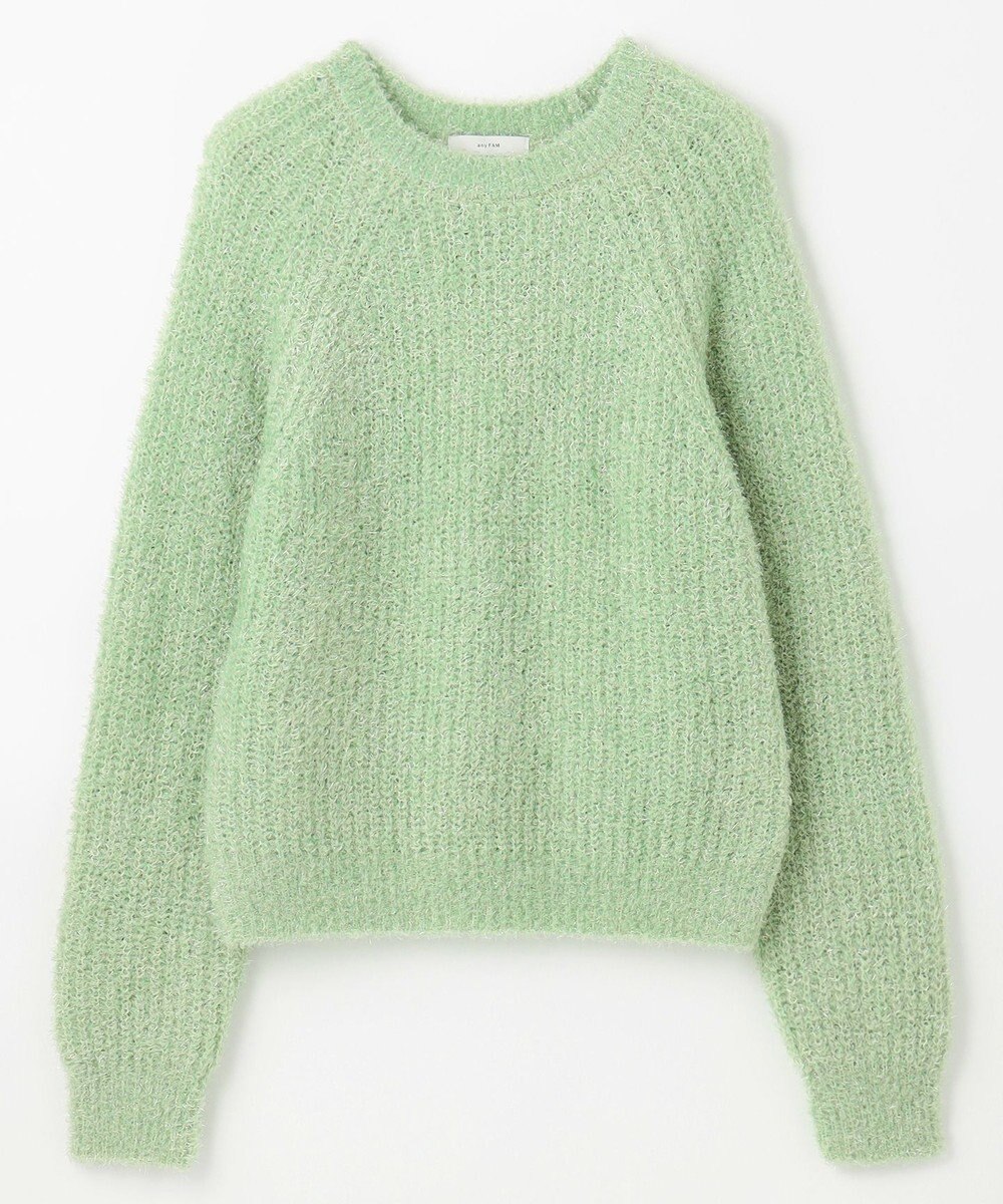 ANY カーリーファンシーニット 