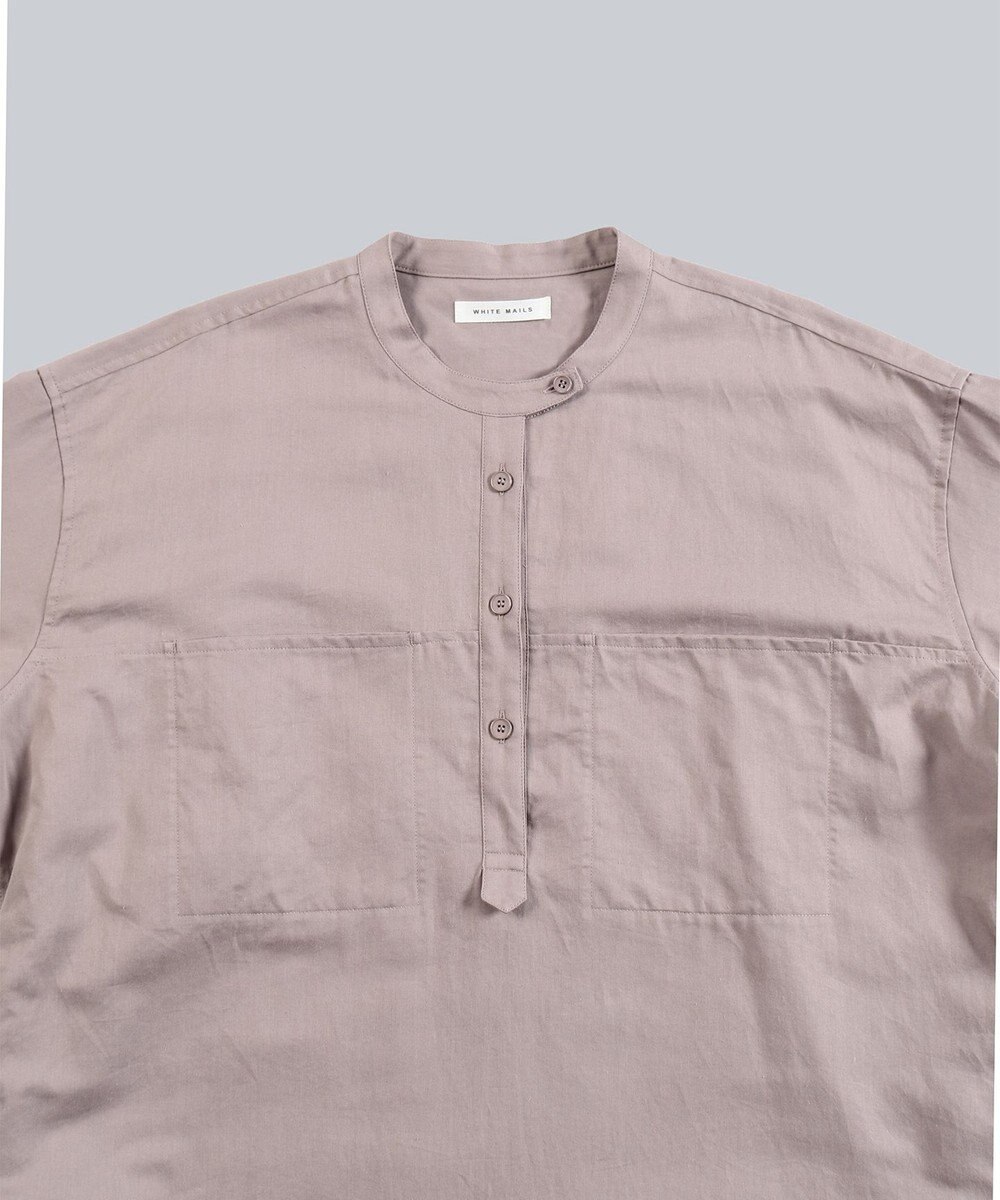 WHITE MAILS 【WOMEN】COTTON PAPER SOFT TWILL ワイドスリーブドレス 