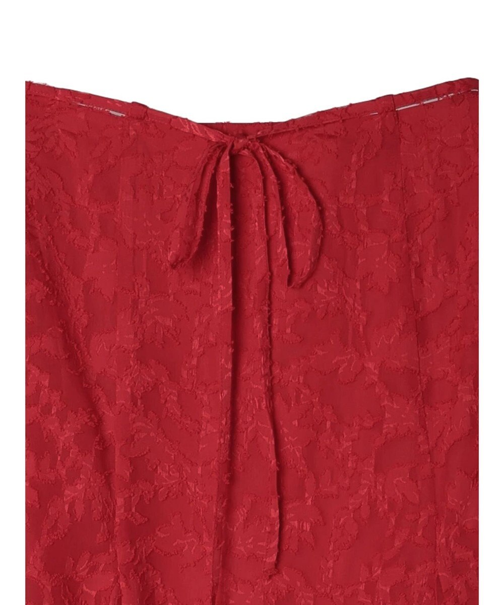 Green Parks シアージャガード花柄ボリュームスカート 