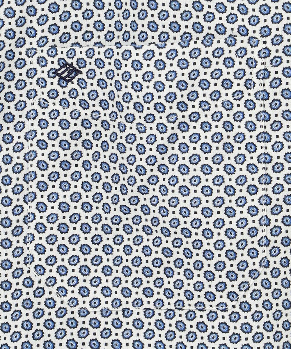 JOSEPH ABBOUD 【キングサイズ・エコ素材】 ヘキサゴンジオメトリックパターン シャツ 