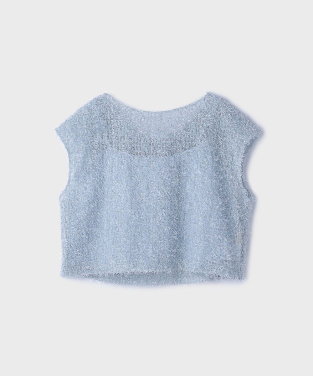 GRACE CONTINENTAL バックフレアチュールトップ 