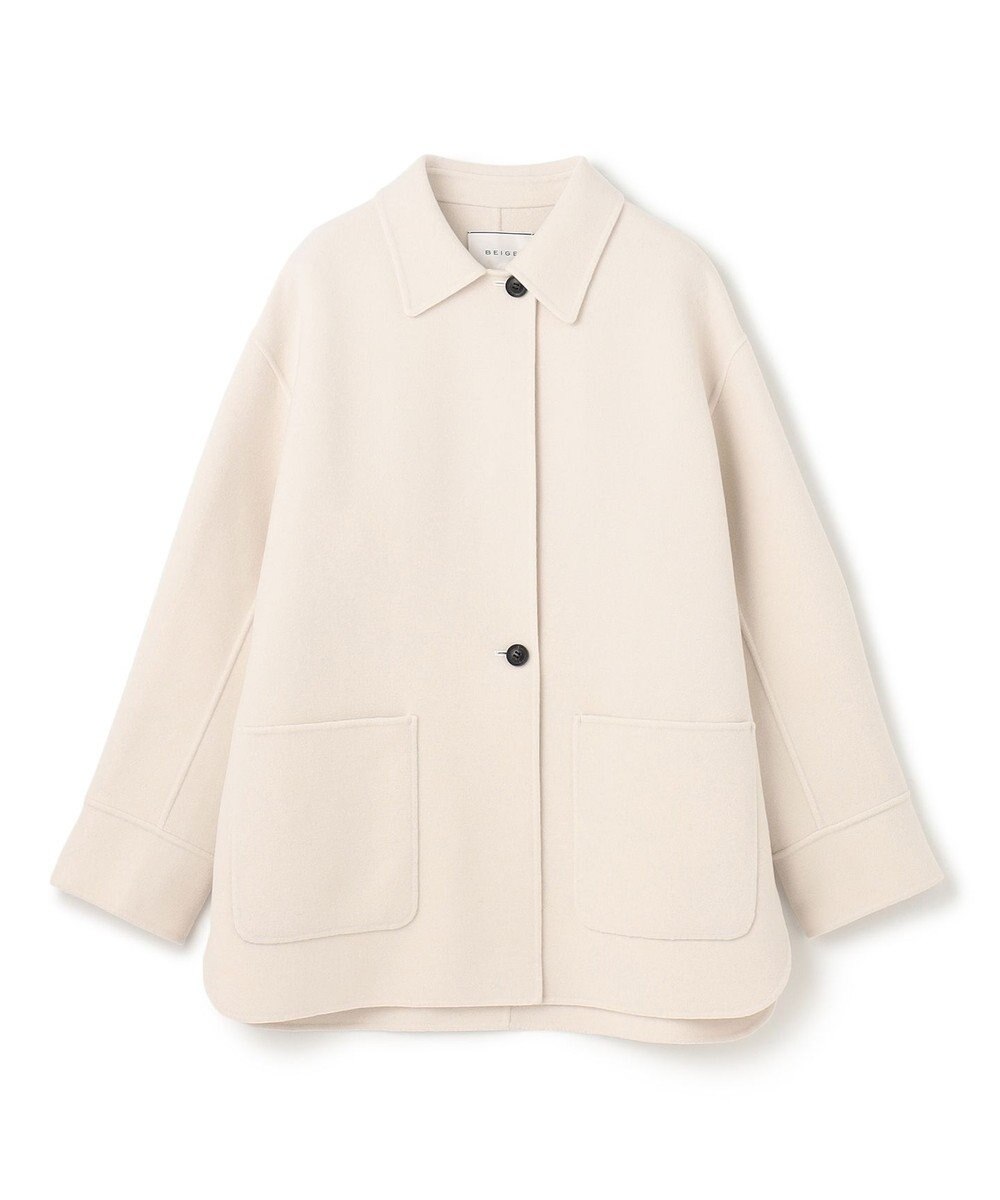 BEIGE， GRASSE / ステンカラーリバーショートコート 