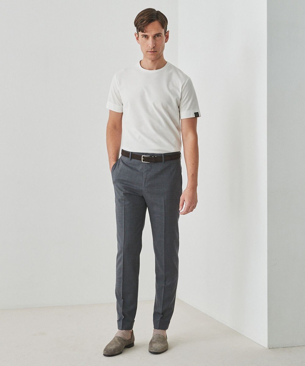 GOTAIRIKU 仕事で着られるTシャツ【サラサラ/よれにくい/透けにくい】キレイめ 鹿の子 ビズTシャツ 