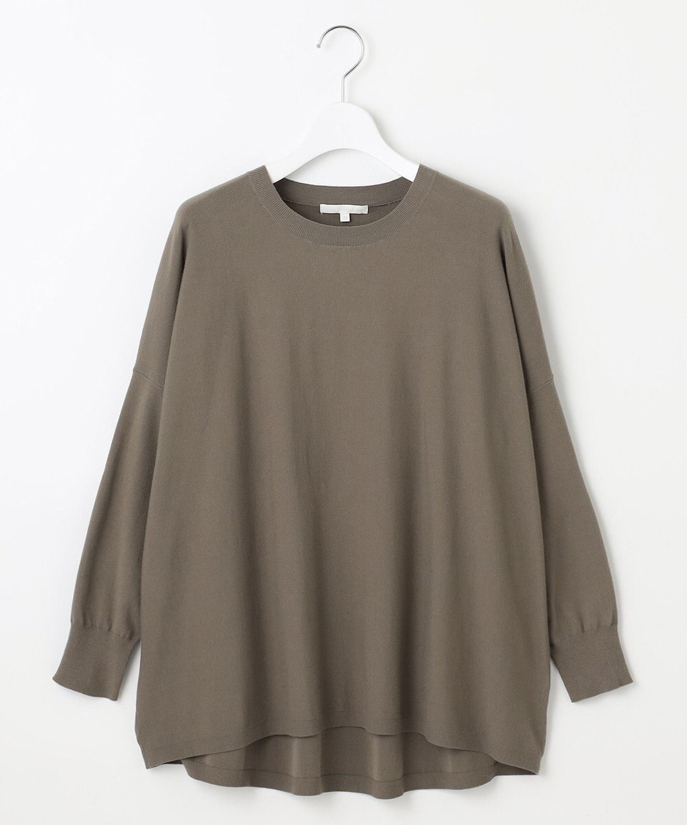 自由区 L 【WEB限定カラーあり】レーヨンストレッチ ニットT 