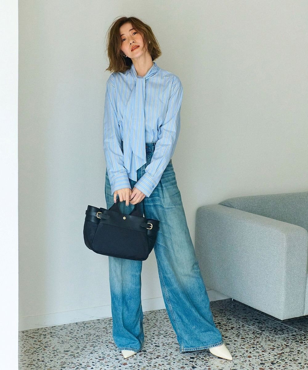 TOPKAPI 【Breath TOPKAPI】RIPPLE リプル ナイロン コンビ ベルト デザイン ミニ トートバッグ 