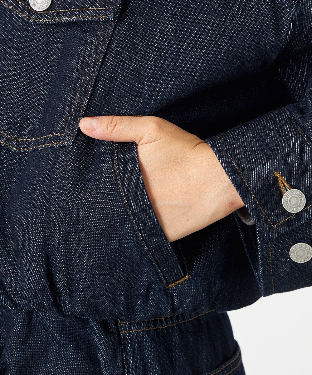 NAVE 【ReNAVE・洗える/中綿】ライトデニム ブルゾン 