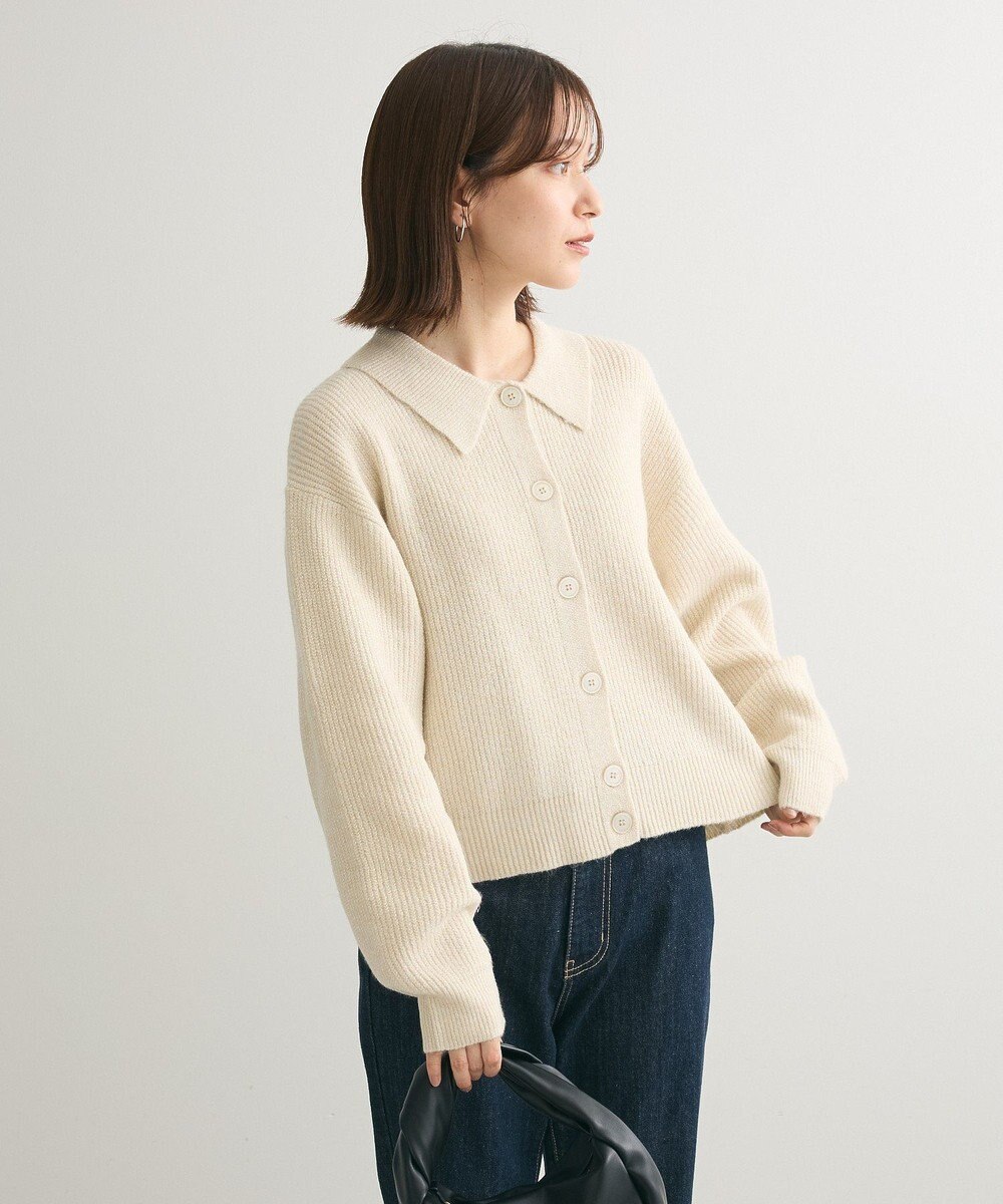 Green Parks 衿つきニットプルオーバー 