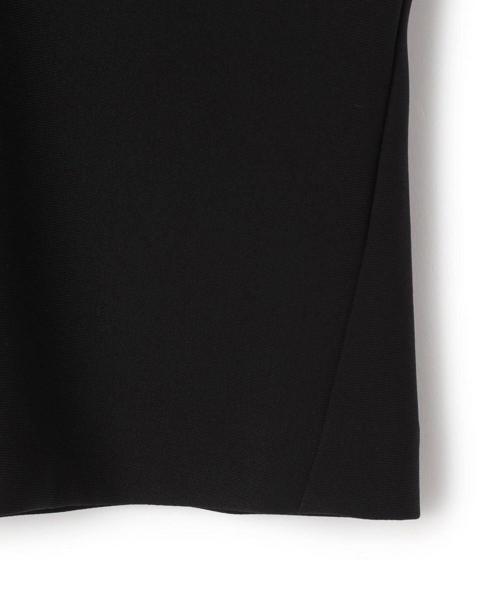 BEIGE， RUE / ドライタッチVネック配色ステッチブラウス 