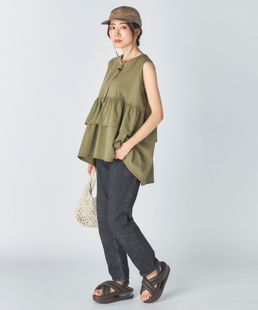 OP／FILA 【Ocean Pacific】らくティブ｜ティアードフリルデザインタンクトップ 