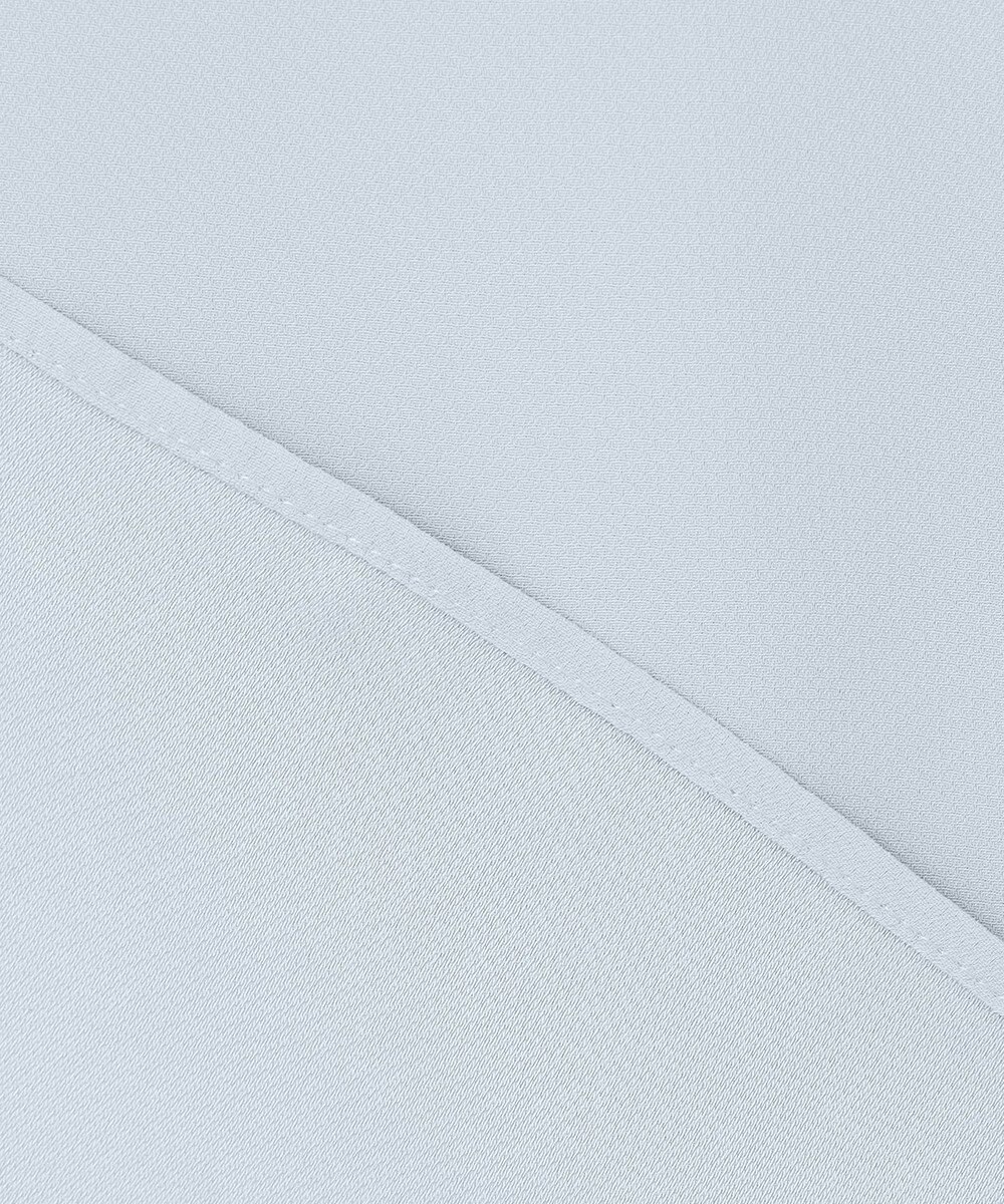 ICB L 【UVケア・速乾・洗える】BackSatinAmunzen バンドカラーブラウス 