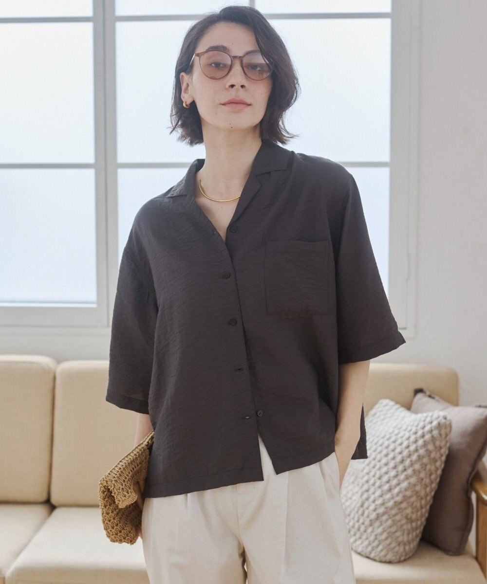 WEGO 【ANGIE VINTAGE】接触冷感開襟シャツ 
