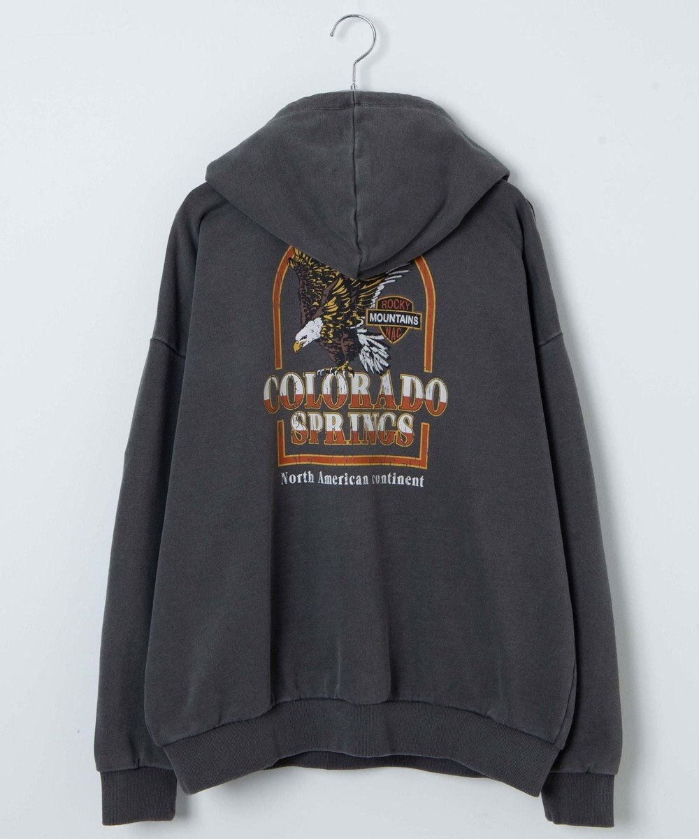 WEGO ピグメントグラフィックプルパーカー 